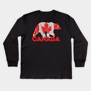 Canadian Bear Kids Long Sleeve T-Shirt